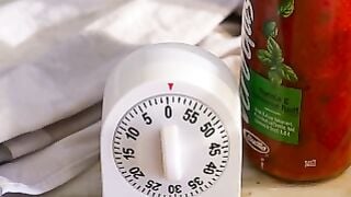 Suttin Deepthroats Brother's Best Friend & Gets Cum On Her Inked Tummy