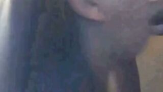 Amateur Brunette Sucks Cock And Gets Facialed On Webcam
