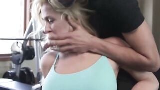 Cherie DeVille Blindfolded Gym Caning & Ball Gag Bondage