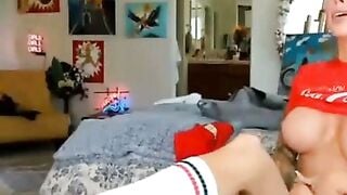 Coco Toying Her Tight Pussy With A Big Dildo For You
