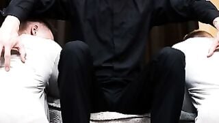 Priest Caught Two Twinks Kissing Then Sucks Their Cocks Bareback