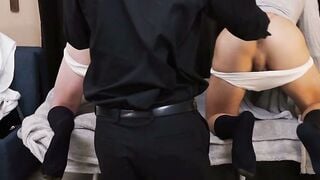 Priest Caught Two Twinks Kissing Then Sucks Their Cocks Bareback