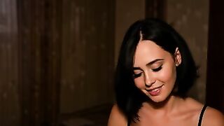 Abigail Mac Deepthroats Thick Cock Until Double Cumshot Fills Her Twat