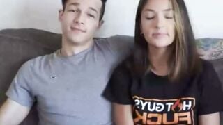 Jayden's Monster Cock Ruins Small Blonde On Gray Couch