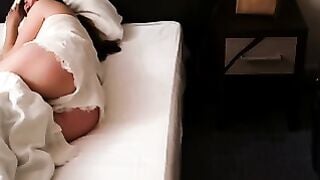 Stepmother Sucks Stepson's Dick in Hotel Room