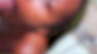 Tiny Ebony Teen Sucks Cock & Gets Pissed In Mouth POV