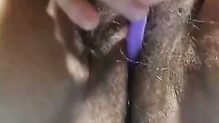 Amateur Fingering Wet Hairy Pussy Until Squirt