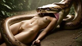 Ai Swallowed Whole By Giant Python Snake Vore Fantasy