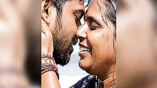 Desi Mother Sucks Son's Cock In Purple Blouse On White Bed