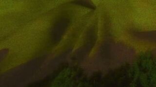 3D Blonde Bestiality: Red Bikini Woman Rides Monster Wolf
