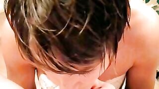 German Amateur Girl Sucks Cock Deepthroat and Swallows Cum