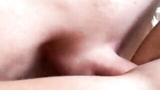 Amateur Big Titted Woman Sucks Cock with Vibrator in Mouth