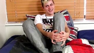 Skylar West Solo Twink Anal Masturbation With Big Dildo Cumshot