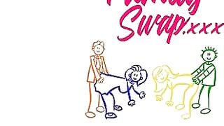 CC Wilde Deepthroats Swap Dad In Rough Family Swap