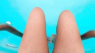 Underwater Pool Orgasm: Teen Babe's Solo Webcam Show