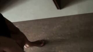 Tattooed Thai Teen Sucks White Dick Then Rides Rough POV