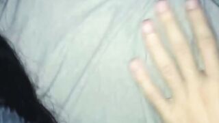 POV Stepsister Deepthroats Your Hard Dick While Lying Down
