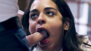 Vienna Black Deepthroats Stepbrother's Cock in School Uniform