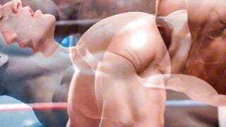Muscle Wrestler Deepthroats Beefy Cock In Public Ring