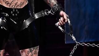 Troy Daniels Gagged & Chained: Edged To Cum On Pierced Monster Cock