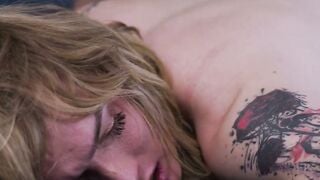 Tattooed Transwoman Blake Lovely Bareback Anal Doggy Style