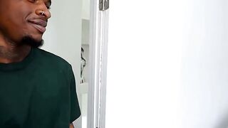 Tattooed British Wife Deepthroats Giant BBC Dick in Mint Lace