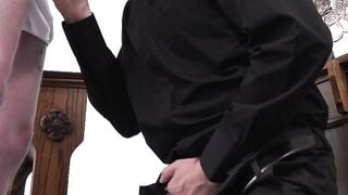 Priest Anal: Bareback Sex with Petite Altar Boy