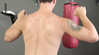 Muscular Czech Hunk Flexes Abs and Shows Off Cock in Gym