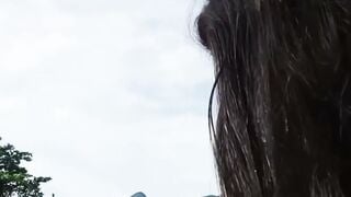 Amateur Filipina Cougar Soaking Wet In The Sea