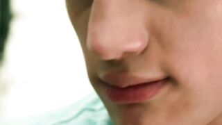 Luke Squeezes Tight Butt And Thick Cock Until Cum Wets Muscular Abs