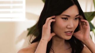 Big Tits Redhead Facesits Petite Asian Roommate While Lesbo Friends Lick Her Pussy