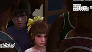 3D Hentai Incest: Skinny Niece Gets Hardcore Shower Sex From Uncle