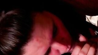 Big-Titted German Amateur Sucks Cock With Messy Cumshot Finish