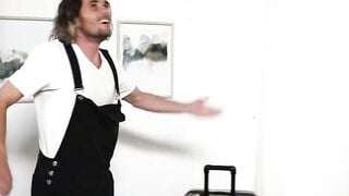 Stepson Deepthroats Stepmom's Tight Throat And Swallows Cum
