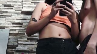 Amateur Stepsister Deepthroats Dick And Swallows Cum