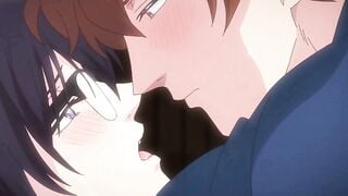 Hentai Gay Nerd Sucks Cock & Gets Hard Anal Creampie Overflow