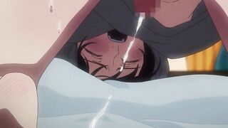Blindfolded Anime Nerd Tied Up For Rough Deep Anal Creampie