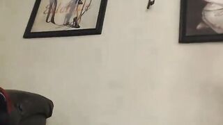 Tattooed Ebony Amateur Kitty Sucks Cock on Webcam