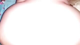 Plump BBW Lindsey Humps Huge Dildo On Bed