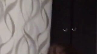 Russian Amateur Brunette Sucks Cock Sloppy in Bed