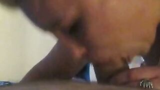 American Hooker Sucks Cock And Gets A Facial POV