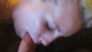 American Hooker Sucks Cock And Gets A Facial POV
