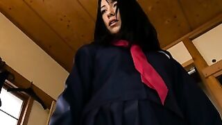 Izumi Imamiya Bound in Tight Schoolgirl Uniform and White Panties