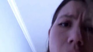 Latina Step Mom Sucks Cock In Kitchen With Wine Glass