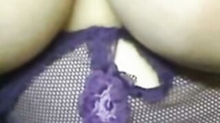 Colombian BBW Webcam Show With Huge Tits And Big Ass On Red Bed