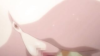 Busty Maid Deepthroats Shy Boy in Hentai Bath Dom Play