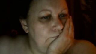 Russian BBW Mom Teases Big Tits On Webcam