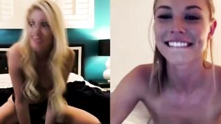 Aidra Fox & Charlotte Stokely Webcam Striptease & Fingering Orgasm