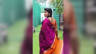 Nee Deepthroats 12 Inch Black Cock In Tight Saree Reality