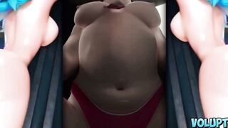 Overwatch 3D Hentai: Big Tits Suck Dick & Deepthroat Roughly